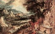 KEUNINCK, Kerstiaen Landscape with Acteon and Diana ag oil painting
